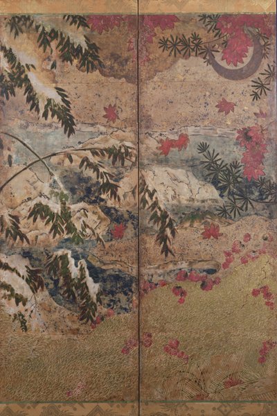 Plants of Autumn and Winter, c.1550 by Japanese School